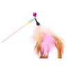 Pluma de alambre de acero elástico divertida palo para gato con campana juguete divertido para gato en gatito juguete interactivo para gato auto-Hola juguete para gato mayoreo