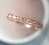 Anillo Minimalista de Moda para Mujer Lun Yue Japonés y Coreano, Anillo de Banda Fina, Microincrustado de Circonita, Accesorio Popular Transfronterizo