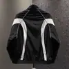 Chaqueta de moda estilo europeo con cuello alto para hombre, corte holgado, diseño de marca de moda, abrigo de primavera para hombre, cortavientos deportivo elegante