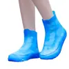 Botas de lluvia para hombre y mujer, botas de lluvia impermeables, cubiertas para nieve, antideslizantes, gruesas, resistentes al desgaste, cubiertas de silicona para botas de lluvia infantiles, de tubo medio y alto, zapatos de agua