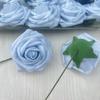 Suministros del Fabricante Cabezas de Flores de Espuma de Polietileno Teñidas, Rosas de Gradiente de Alta Simulación, Arco para el Día de San Valentín, Materiales Florales para Sostener en la Mano
