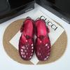 Punto 2022 Zapatos de Mujer Melissa Sandalias Tejidas Melissa Malla Planos Huecos Puntera Retro Zapatos de Gelatina