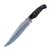 Cuchillo Recto de Acero de Damasco de Alta Dureza para Acampada al Aire Libre, Cuchillo de Deshuesar Portátil, Cuchillo de Carne para Defensa Personal, Cuchillo de Colección para Regalo
