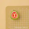 Adornos de resina transparentes y tridimensionales de cereza y fresa, pequeños accesorios para manualidades DIY, dijes creativos para zapatos, imanes para refrigerador, artículos de comida en miniatura