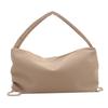 Almofada Casual de Cor Sólida de Grande Capacidade Bolsa Feminina 2024 Novo Estilo Coreano Casual Bolsa de Mão Design de Cordão Bolsa de Ombro