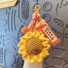 Peluche tejido a crochet para ganar el primer lugar de un solo golpe, prometedor colgante tejido a mano, colgante de regalo pequeño para recargar energías en el examen de ingreso a la preparatoria al por mayor