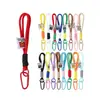 Alça de pescoço tecida color block feita à mão para celular, alça de chaveiro, corrente para pendurar, alça de celular para casal, material de miçanga, pingente de bolsa