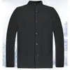 Abrigo de Lana de Camello y Algodón para Hombres de Mediana Edad y Mayores, Ropa de Invierno para Papá, Cuello Alto, Engrosado, Chaqueta de Algodón Cálida para Personas Mayores, Tallas Grandes, Ropa de Algodón para Abuelo
