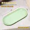 Herramientas para Uñas Bandeja Ovalada Acero Inoxidable Universal Corazón Desinfección Almacenamiento Mezcla de Colores Escritorio Ordenado Bandeja Dispensadora