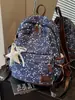 Mochila Escolar Modelo Nuevo 2026 Transfronteriza para Estudiantes de Secundaria y Preparatoria, Mochila de Nicho con Estampado de Estrella Femenina, Mochila Estilo Bosque para Estudiantes Universitarios