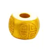 Imitación 3D Oro Duro Arena Vietnamita Jinfu Abalorio Plano Accesorios Cobre Puro Chapado en Oro Hecho a Mano DIY Pulsera Accesorios Cuerda Roja para Mujer