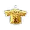 Pequeño amuleto Mazu de Yongzi Baishatun con borlas amarillas y bolsa de brocado, un regalo para la paz, la buena fortuna y las relaciones auspiciosas