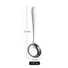 Cuchara de acero inoxidable 316L de alta calidad cuchara profunda cuchara cuchara cuchara mango largo fondo plano engrosado cuchara redonda grabado láser