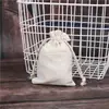 Bolsa de algodão e linho com cordão bolsa de linho com cordão mochila com cordão bolsa de embalagem logo imprimível