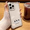 Adecuado para Apple 16Plus Funda para Teléfono Móvil de Astronauta 15Pro Dibujos Animados Cohete Espacial 13 Funda de Cuatro Esquinas Anticaída de Alta Transparencia