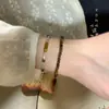 Pulsera Nueva para Pareja China Pulsera de Ojo de Tigre con Cuentas Diseño de Nicho Ins para Chicas Pulsera Vintage de Lujo Ligero Exquisita