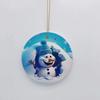 Colgante Cerámico Navideño 2024 Transfronterizo Amazon Colgante Redondo para Colgar Adornos para Árbol de Navidad DIY Accesorios