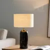 Lámpara de Mesa Creativa de Jade Estilo Old Money, Iluminación Ambiental de Lujo de Gama Alta, Lámpara de Mesita de Noche para Dormitorio, Sala de Estar de Villa, Diseñador de B&B