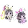 Chaveiros de Pelúcia de Coelho e Sapo Famosos da Internet, Charms Fofos de Animais de Pelúcia para Bolsas, Pequenos Presentes para Venda Ambulante e Atacado
