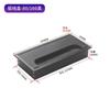 Caja cuadrada de roscado de aleación de aluminio y acero izquierda cubierta para la cara del escritorio de la computadora oculta con caja de cables con cepillo herrajes al por mayor