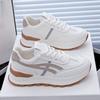 Zapatos de Verano para Mujer Nuevos Zapatos Blancos Transpirables Zapatos Deportivos Versátiles de Estilo Coreano con Suela Gruesa para Aumentar la Altura Zapatos Casuales de Papá para Mujer