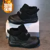 Zapatos de Algodón para Niños 2026 Invierno Nuevo Estilo para Niños de Caña Alta con Felpa Gruesa Suela Caliente Botas de Nieve de Felpa Zapatos de Algodón Versátiles para Niñas