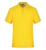 Polo de Color Sólido con Solapa Pesada Ropa de Trabajo Camisa Cultural DIY Logotipo Estampado Camiseta de Manga Corta Ropa de Trabajo Algodón Puro
