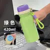 Nueva taza de leche de cerámica de acero inoxidable, taza de bolsillo mini portátil, estilo macarrón, taza aislada de alta apariencia con asa para estudiantes