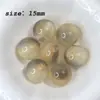 Resina Gelo Transparente Olho de Gato Redondas Miçangas Fino Brilho Céu Estrelado Manchas Contas Soltas DIY Fio Contas Soltas Caneta Colar Pulseira Acessórios de Joia