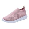2026 Nuevo Modelo Aliexpress Ebay Talla Grande Tejido Fly-Knit Zapatos Casuales Tipo Calcetín Slip-On Tacón Bajo Malla Talla 43 350g