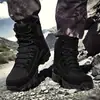 Botas de Combate para Hombre Talla Grande, Todo Clima para Senderismo al Aire Libre, Aventura, Rescate, Botas del Desierto, Entrenamiento, Camping, Montañismo, Botas para Hombre, Negro