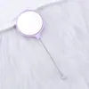 Nuevo espejo redondo pequeño de bricolaje, mini espejo lindo creativo con cuentas, de mano multicolor adorable portátil de alta definición
