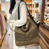 Bolso de Mano Tejido para Mujer, Bolso de Hombro Versátil Casual para el Día a Día, de Paja para Viajes de Negocios y Vacaciones, Nuevo Bolso de Gran Capacidad 2026
