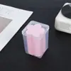Almofadas de Algodão Limpadoras para Frascos de Cola de Extensão de Cílios Descartáveis Embaladas em Caixa, Lenços Removedores de Esmalte, Lenços Mágicos para Unhas
