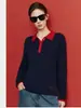 Nuevo Suéter de Punto Cableado Vintage SymphonyELLEE con Cuello Polo para Mujer Ropa de Punto Primavera 2026