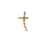 Pendientes de Clip con Zirconia Bañados en Oro Real de 18K con Forma de Gota de Agua para Mujeres sin Perforaciones, Pendientes de Estilo Sencillo con un Toque de Lujo Ligero y Acabado de Alta Gama