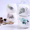 Caneca Cerâmica Caneca Barriga Grande Casal Homens e Mulheres Casa Logo Impresso Simples Fresca Caneca de Mão Presente de Abertura