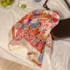 Elegante pañuelo pequeño, estilo ins coreano, versátil y moderno, adecuado para primavera y otoño, se puede usar como pañuelo cuadrado decorativo, cinta para el pelo, accesorio para bolso o bufanda fina para el cuello