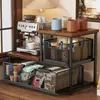 Estante Elevador para Cafetera de Escritorio Estante Hogareño Cocina Mesa de Comedor Almacenamiento Extraíble Estante para Tazas de Té Portavasos