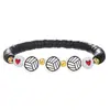 Amazon Transfronterizo Producto Nuevo Balón Deportivo Retro Cuerda Elástica para la Mano Pulsera de Arcilla Suave Acrílico Pulsera de Balón Deportivo