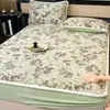 Outono e Inverno Espessado Esculpido Leite Veludo Lençóis de Cama Peça Única Forrado com Lã Cobertor de Cama Quente Veludo Coral Protetor de Colchão Conjunto de Três Peças