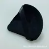 Mancha triangular puff en forma de abanico terciopelo corto puff seco terciopelo de cristal puff triangular polvo de miel polvo puff de polvo fabricantes pelo liso