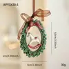 Novo Pingente Pintado em Resina Decoração de Árvore de Natal Sino Colorido Retrô Tridimensional Pingente de Desenho Animado Americano Pronto para Venda