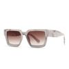 Gafas de sol decorativas para cejas de primavera 2022 encanto moderno montura estrecha gafas cuadradas gafas de sol transfronterizas 952