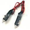 Encendedor de Cigarrillos para Coche con Pinza de Tierra, Cable Rojo y Negro, Cable de Conexión para Inversor de 2 Núcleos, Cable de Alimentación