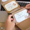 Álbum de Cartão de Cumprimentos DIY Feito à Mão Estilo Sanfona, Kit de Material de Cartão Deslizante, Cartão de Presente Criativo para Casais no Dia dos Namorados Chinês