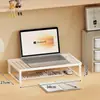 Soporte Elevado para Computadora para Uso en Casa, Estante de Almacenamiento para Escritorio, Soporte Elevado, Escritorio Suspendido, Soporte Elevado para Enfriamiento de Monitor