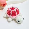 Chaveiro de tartaruga fofa transfronteiriça Mini tartaruga de lã de crochê Boneca de desenho animado Bolsa criativa Pingente finalizado