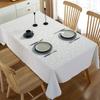 Toalha de Mesa de PU Amazon, Não Lavável, À Prova de Óleo, Impermeável, Estilo Europeu de Luxo, Resistente ao Calor, Toalha de Mesa de Restaurante, Jogo Americano de Mesa de Jantar para Casa, Mesa de Centro