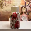 Taza Termo Gordita Estampada Estilo Nacional, Taza de Regalo Portátil Mini para Pantalones con Bolsillo de Solapa, Moderna, de Aspecto Elegante, Sello de Taza Práctico